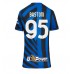 Inter Milan Alessandro Bastoni #95 Hjemmedrakt Dame 2024-25 Korte ermer